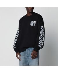 Off-White c/o Virgil Abloh - Motion Arrow Skate Cotton Sweatshirt - Lyst