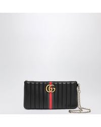Gucci - Gg Marmont Leather Pouch - Lyst
