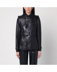 Burberry - Calf Leather Jacket - Lyst