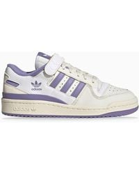 adidas Originals - Forum 84 Low White/lilac Trainer - Lyst