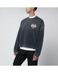 Represent - Schwarzes Sweatshirt Mit Wascheffekt Aus Baumwolle - Lyst