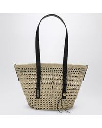 Loewe - Medium Iraca Palm And Leather Braid Basket Bag - Lyst