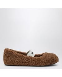 Moon Boot - Cognac Shearling Ballerina - Lyst