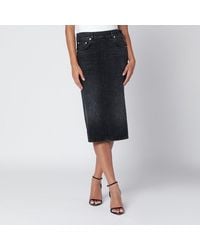 Haikure - Washed-effect Kim Denim Skirt - Lyst