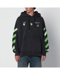 Off-White c/o Virgil Abloh - Washed Sweatshirt With Logo Prints - Lyst