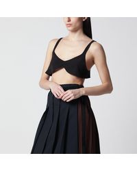 Prada - Crêpe De Chine Silk Top - Lyst