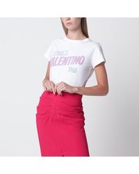 Valentino - Cotton T-Shirt With Logo Print - Lyst