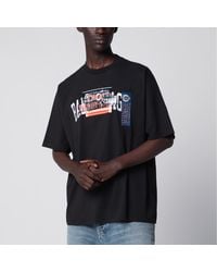 Balenciaga - Bumper Stickers Medium-Fit Cotton T-Shirt - Lyst