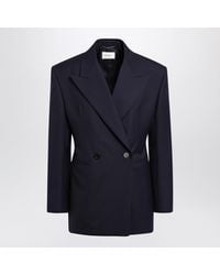 Saint Laurent - Double-Breasted Jacket - Lyst