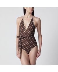 Valentino - Swimsuit With Plusdepois Motif - Lyst