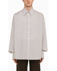 Dolce & Gabbana - Striped Over Shirt In Poplin - Lyst
