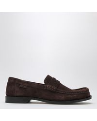 Loewe - Mocassins Campo En Cuir De Veau Suédé - Lyst