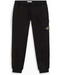 Mens Black Stone Island Joggers 