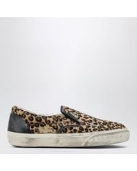 Golden Goose - Vce Penstar Sneakers Mit Leopardenmuster - Lyst