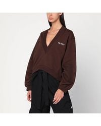 The Attico - Cotton Sweatshirt With Logo - Lyst