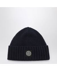 Stone Island - Wool-Blend Beanie With Logo Patch - Lyst