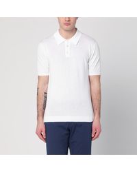 Roberto Collina - Weißes Poloshirt Aus Baumwolle - Lyst
