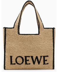 Loewe - Borsa font grande naturale - Lyst