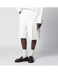 Bottega Veneta - Silk-Blend Bermuda Shorts By - Lyst