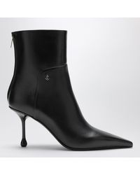Jimmy Choo - Cycas Stiefeletten Aus Schwarzem Leder - Lyst