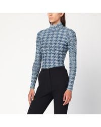 DIESEL - Pull Col Roulé À Motif/Gris Clair - Lyst