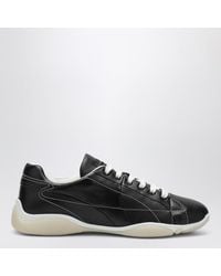 Prada - Schwarze Sneakers Aus Nappaleder - Lyst