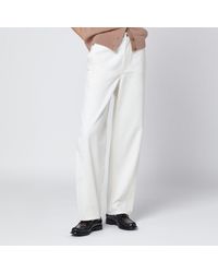 Maison Kitsuné - Cotton Trousers - Lyst