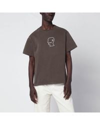 Brain Dead - Vintage-Effect T-Shirt With Embroidered Logo - Lyst