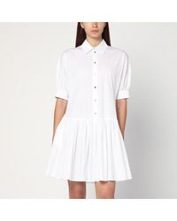 Max Mara - Short Cotton Shirt Dress - Lyst