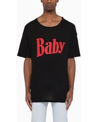 ERL - T-shirt girocollo baby nera - Lyst