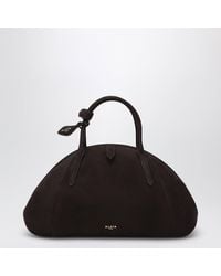 Alaïa - Nubuck Top-Handle Bag - Lyst
