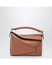 Loewe - Borsa Puzzle Edge Piccola Marrone - Lyst