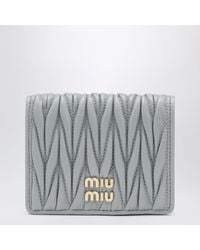 Miu Miu - Small Matelassé Nappa Leather Wallet - Lyst