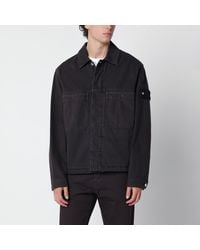 Stone Island - Dark Lightweight Denim Coach Jacket - Lyst