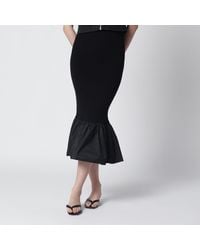 Patou - Skirt With Faille Ruffle Hem - Lyst