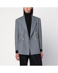 Tagliatore - Double Breasted Prince Of Wales Jacket - Lyst