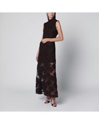 ROTATE BIRGER CHRISTENSEN - Dark 3D Flower Dress - Lyst