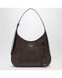 Prada - Boogie Medium Leather Hobo Bag - Lyst