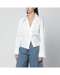 The Attico - Asymmetric Cotton Shirt - Lyst