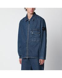 Stone Island - Light Bull Denim-Tc Overshirt - Lyst