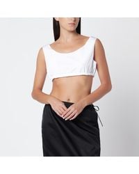 Prada - Cotton Poplin Top - Lyst