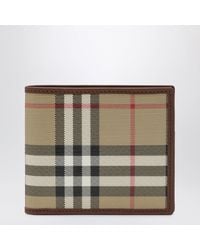 Burberry - Check Bifold Wallet - Lyst
