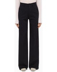 Department 5 - Misa Navy Cotton Wide Trousers - Lyst