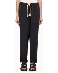 Isabel Marant - Silk Trousers With Drawstring - Lyst