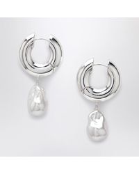 Eliou - Boucles D'Oreilles Pearl En Argent - Lyst