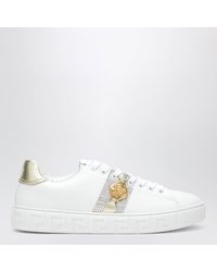 Versace - Weiße Greca Sneaker Aus Nylon - Lyst