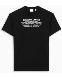Burberry Location Print T-shirt - Black
