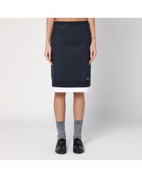 Miu Miu - Skirt With Double Layer - Lyst