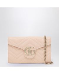 Gucci - Gg Marmont Wallet With Chain - Lyst