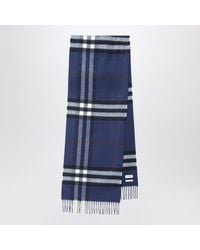 Burberry - Sciarpa in cashmere con motivo check - Lyst